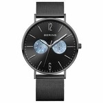 Bering Men's Polished Black Watch 14240-123 *Grade A