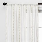 Lace Trim Light Filtering Curtain Panel - Opalhouse™ 42"x84"**