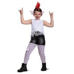 Kids' Deluxe Trolls 2 World Tour Queen Barb Halloween Costume Jumpsuit with Headpiece 4-6x