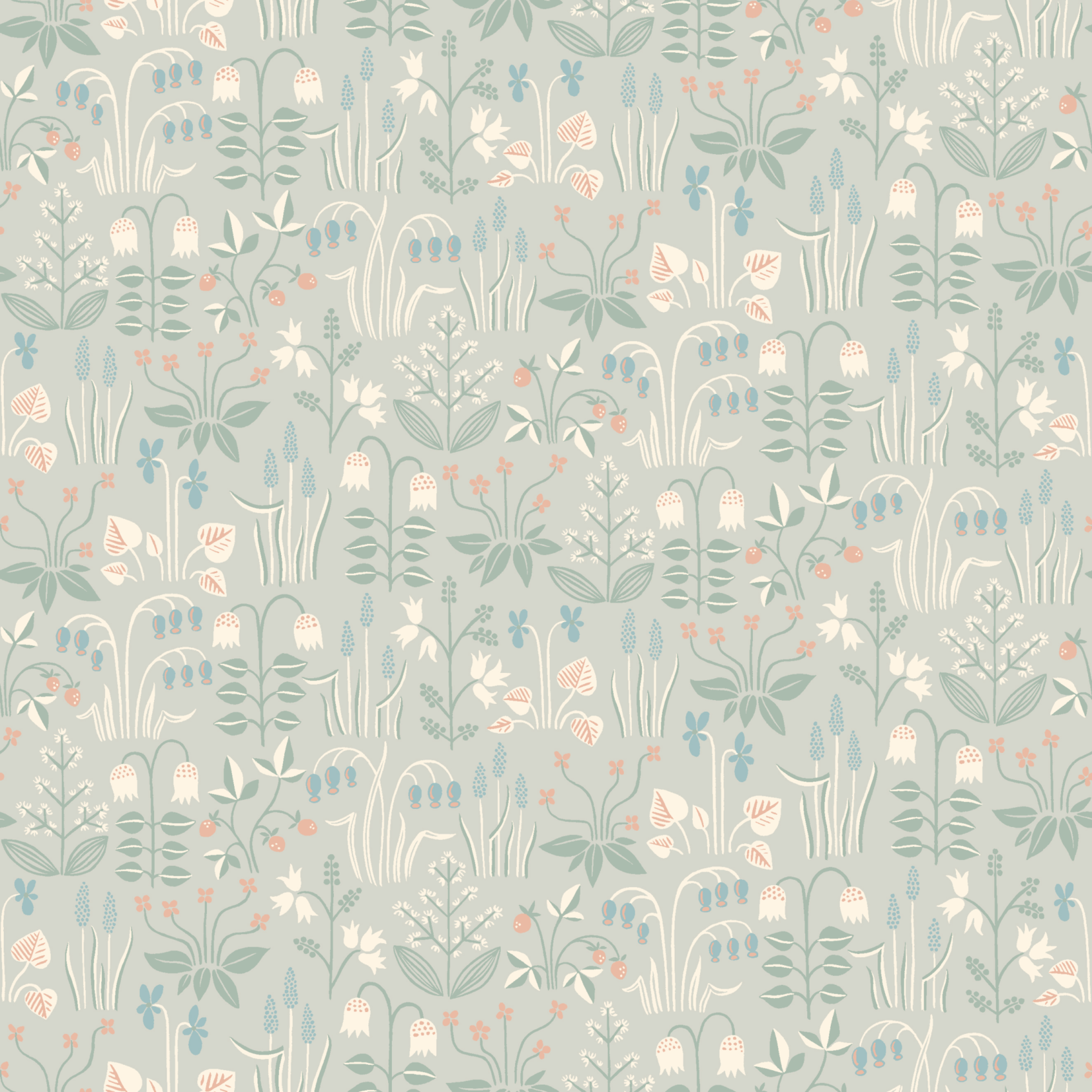 Borastapeter Wallpaper -In Bloom Strawberry Field  21"x33ft**