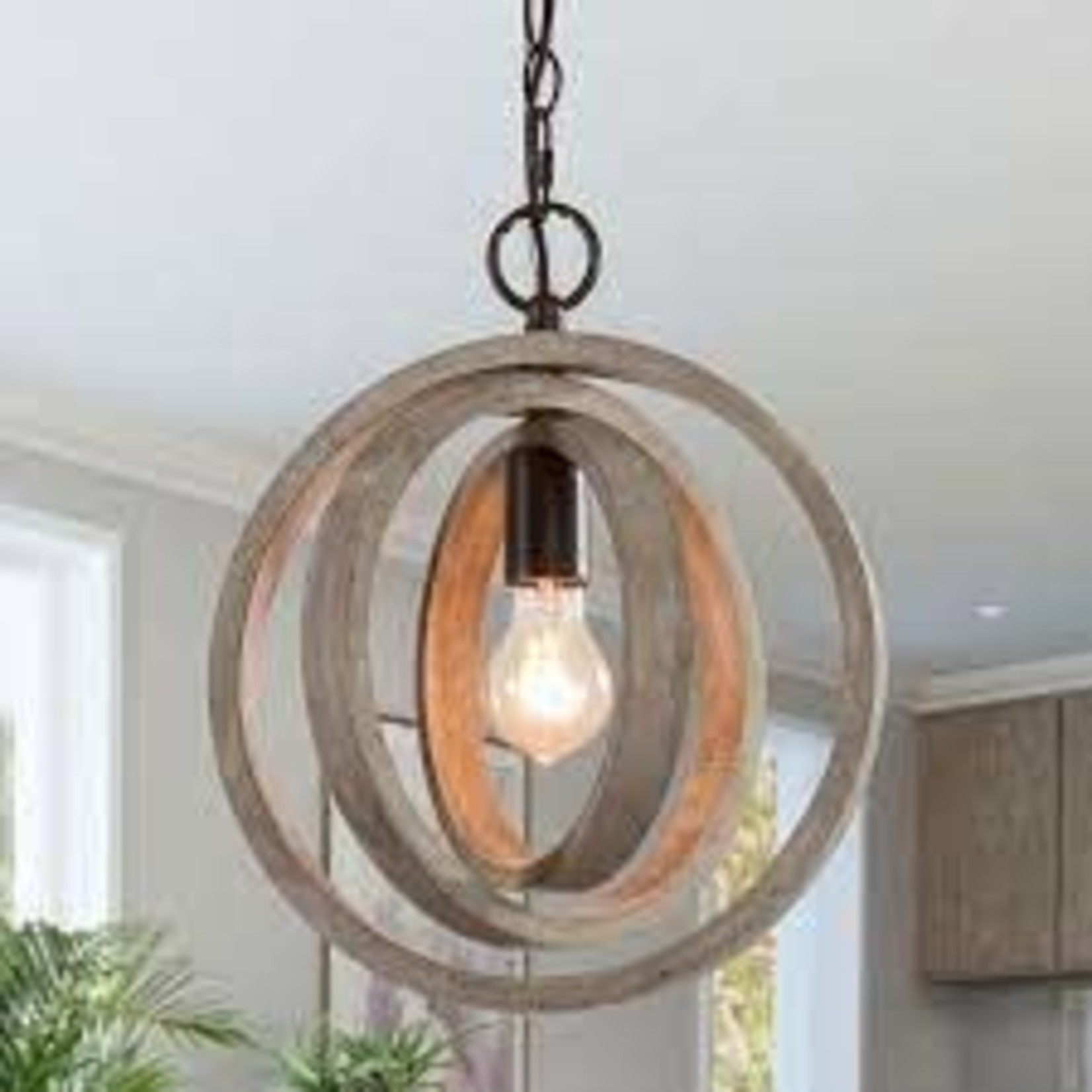 Gracie Oak Slay 1- Light Unique Globe Pendant**