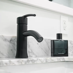 Eisen Home Waverly 7 inch Single Hole Bathroom Sink Faucet in Matte Black