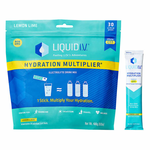 Liquid I.V. Hydration Multiplier, 30 Individual Serving Stick Packs in Resealable Pouch  LEMON LIME
