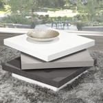 Brassex Liam Contemporary Rotating Coffee Table 31.5"x31.5"x14.5"