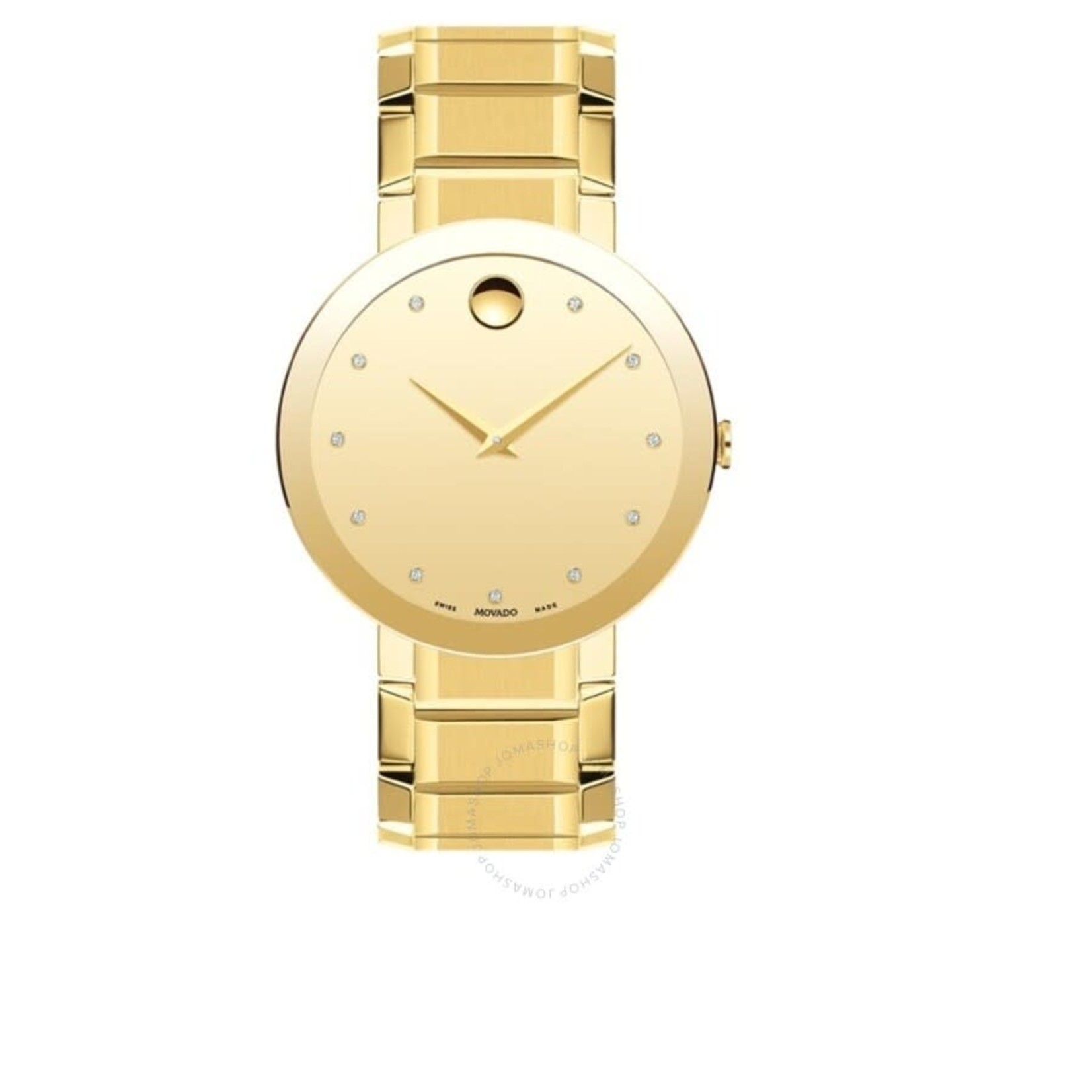 MOVADO Ladies Quartz Diamond Champagne Dial Watch 11.3.36.1300 *Grade A