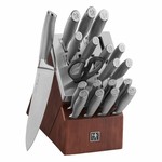 HENCKELS MODERNIST Self-sharpening Knife Block Set, 20-piece *New, but Chipped and scratched on back of knife block