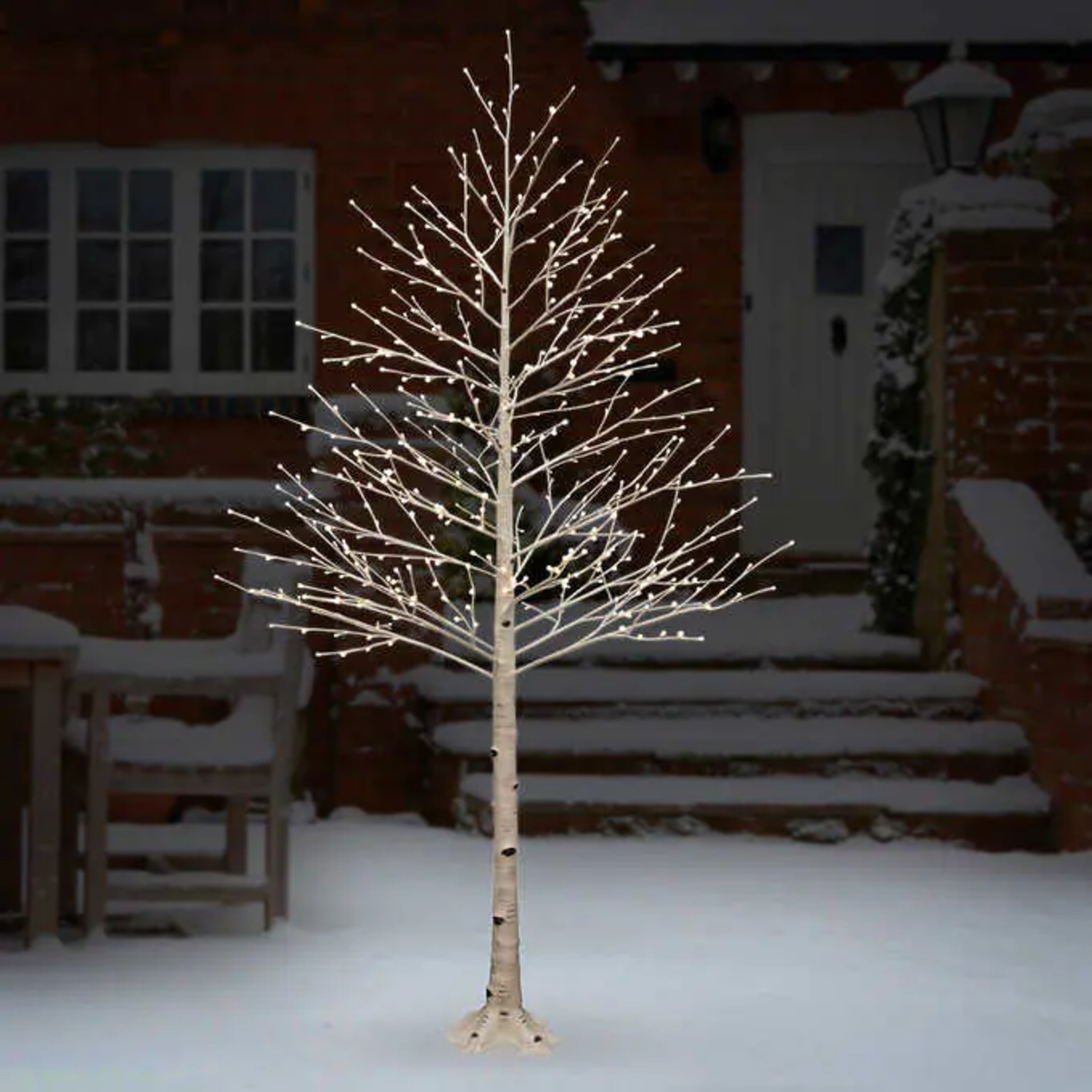 7.5ft Birch Tree with LED Lights