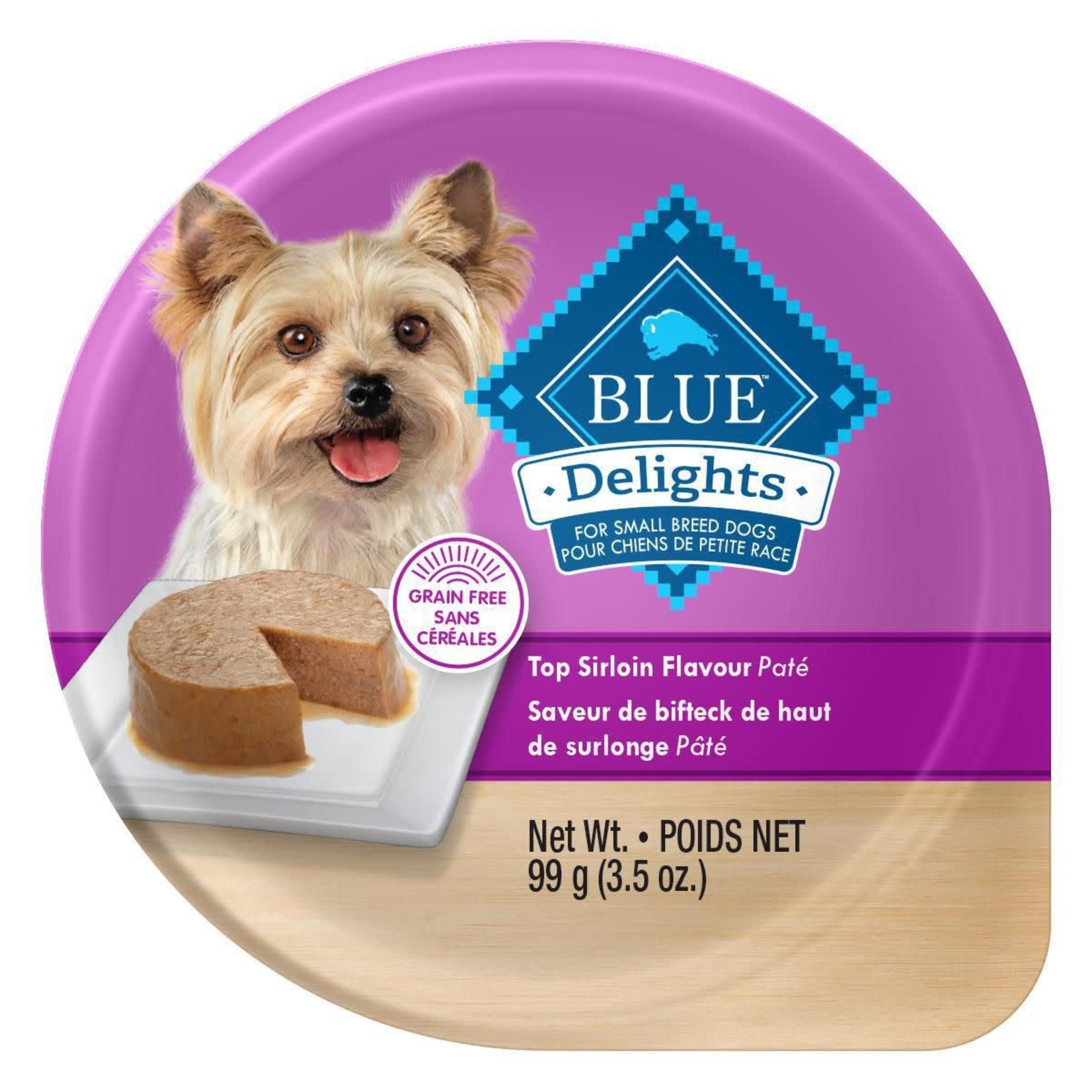 Blue Delights Wet Dog Food 99g - Top Sirloin Flavor Pate
