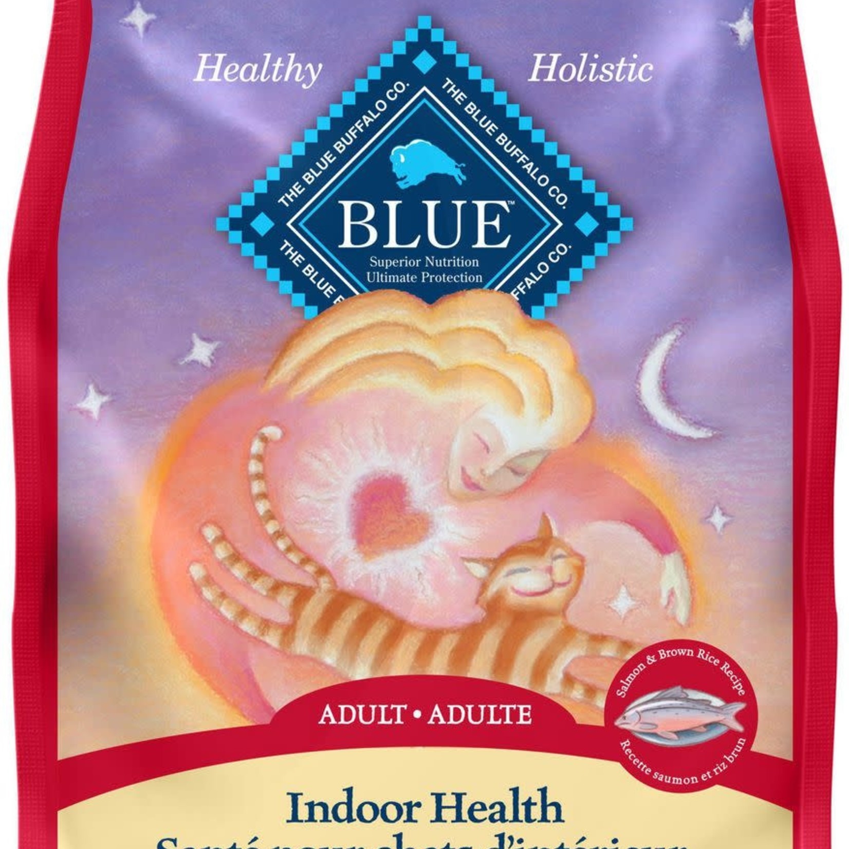 Blue Buffalo Indoor Health Cat Food - Salmon and Brown Rice 0.9kg