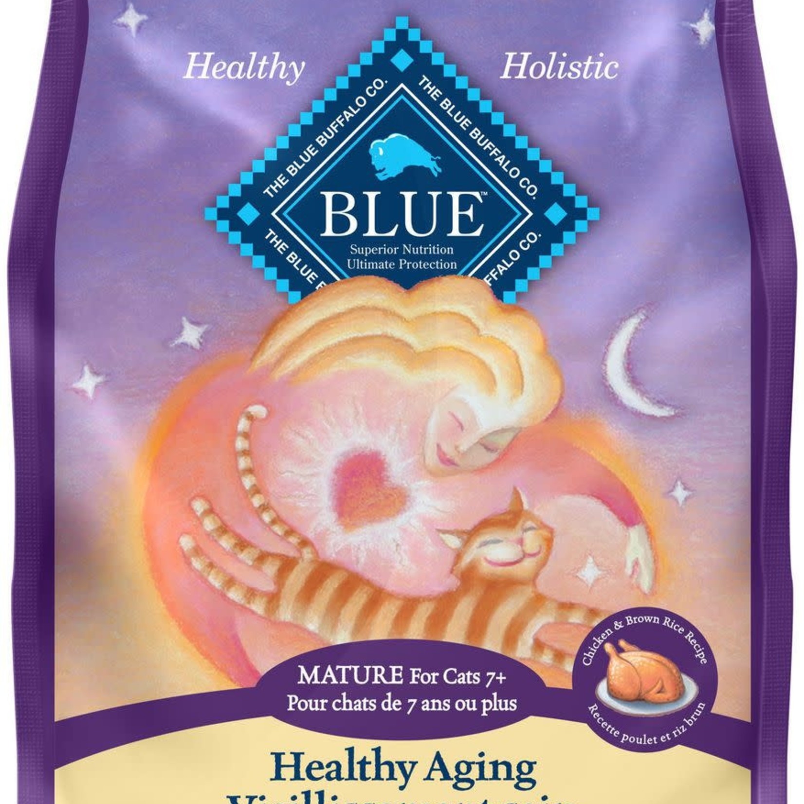 Blue Buffalo Healthy Aging Cat Food - Chicken and Brown rice 0.9kg