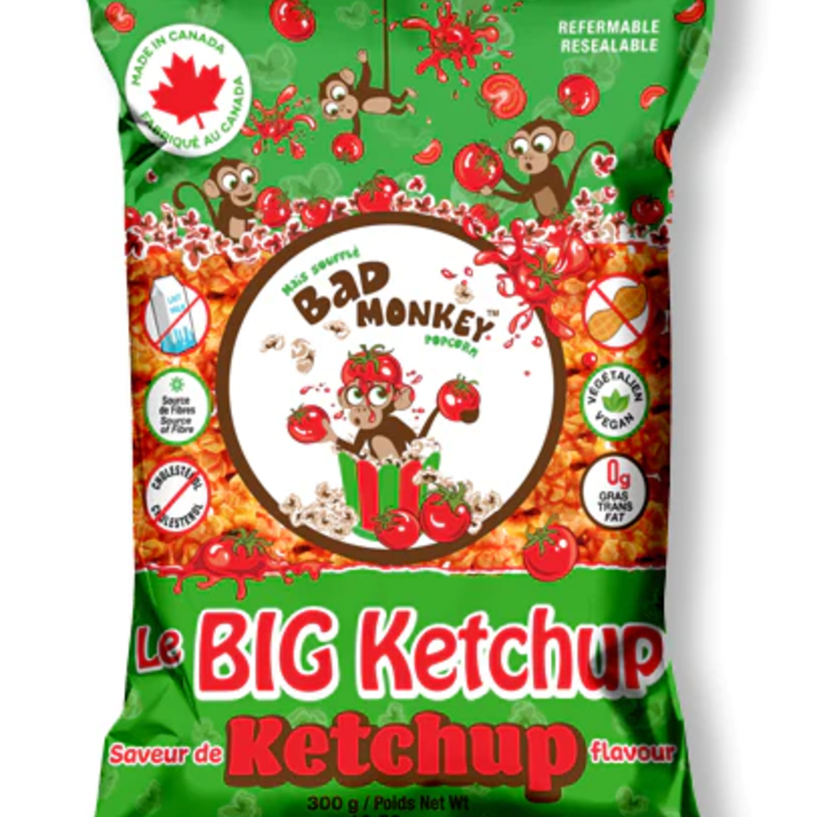 Bad Monkey Popcorn 80g - Ketchup