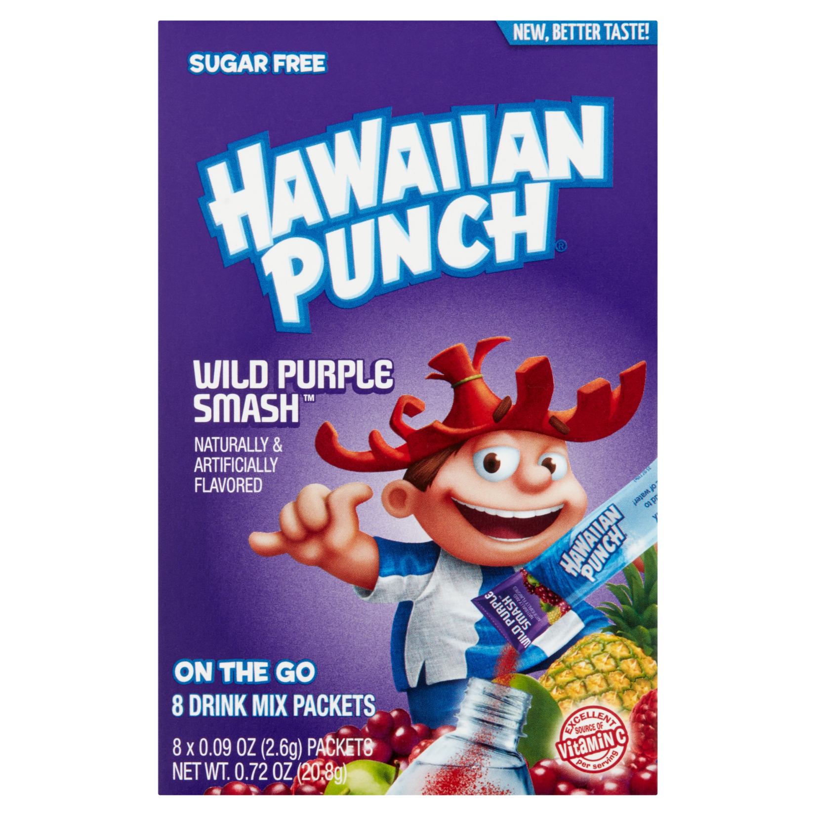 Singles to Go Hawaiian Punch Wild Purple Smash 8 Pack