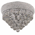 MC Collection - 4-light Flush Mount Ceiling Fixture with Crystals