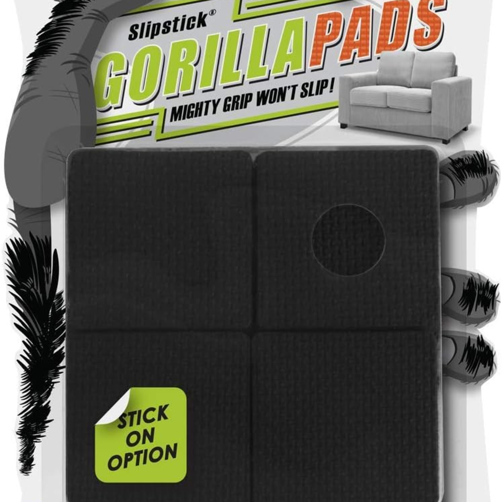 Slipstick GorillaPads CB142 50mm Non-Slip Furniture Pads/Grippers (Set of 8)