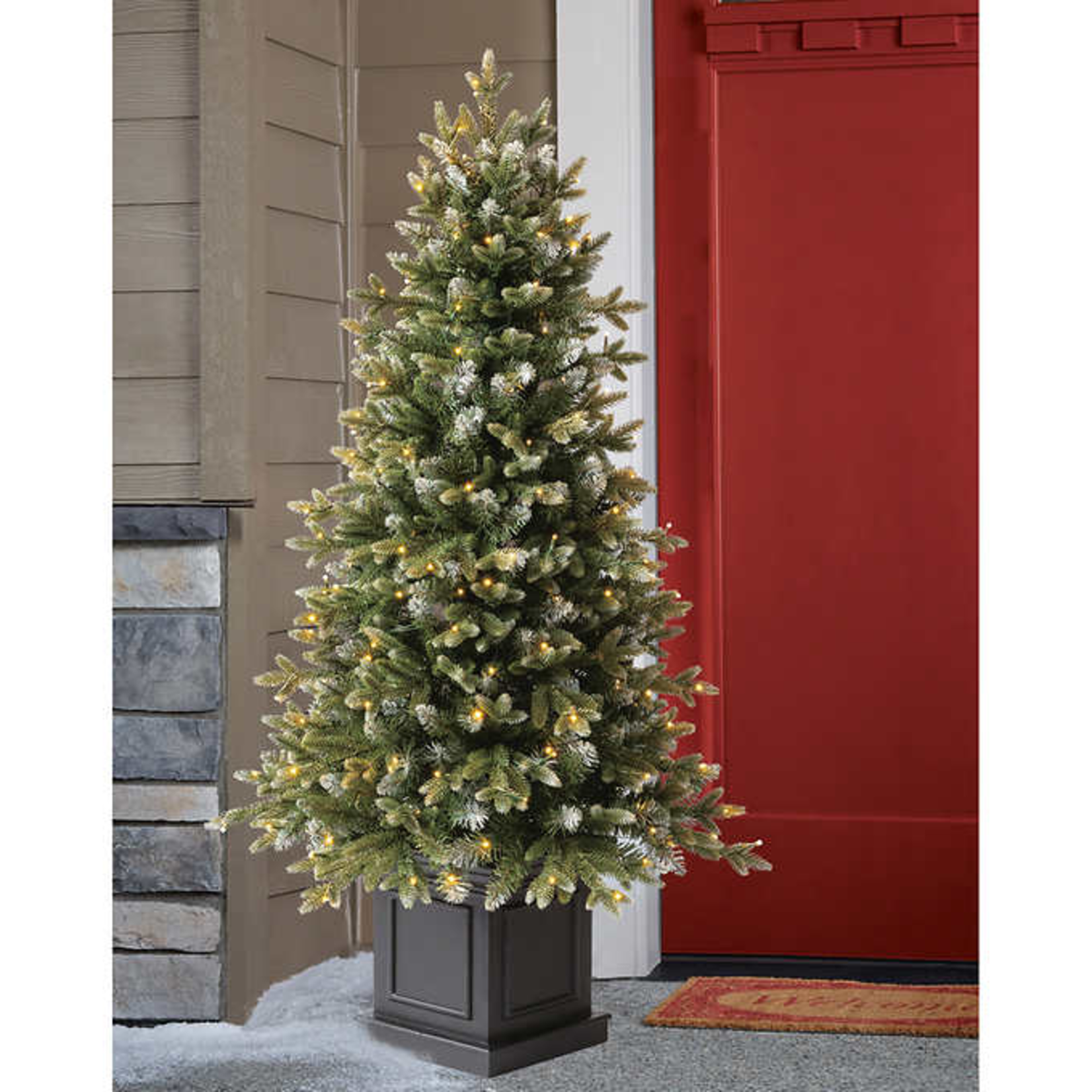 Artificial Potted Tree with LEDs 4.5ft
