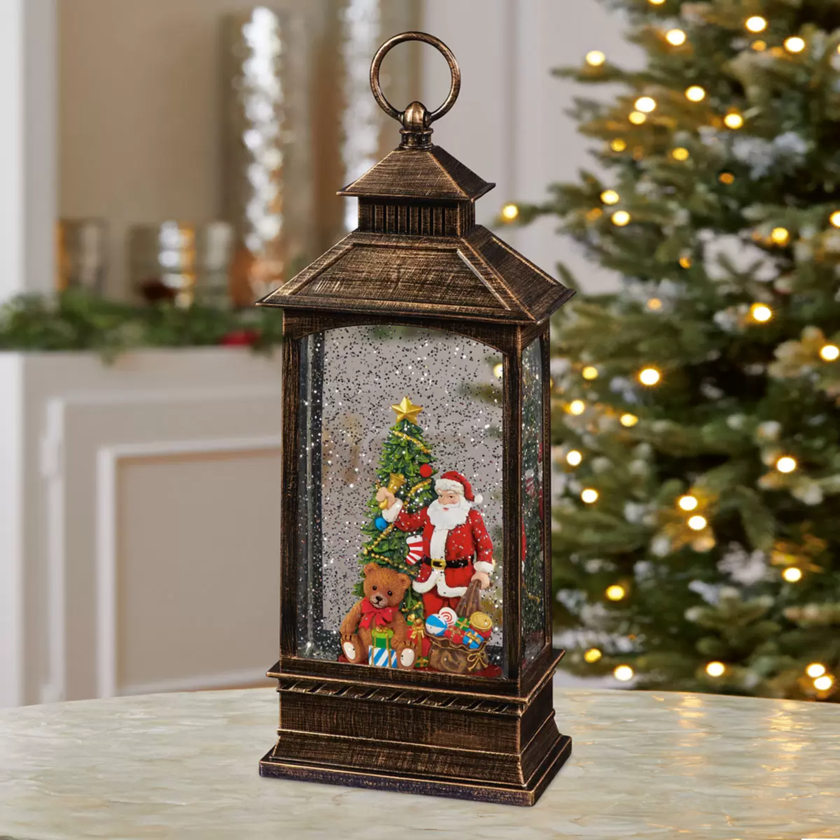 Holiday Glitter Lantern with LED Light - Various