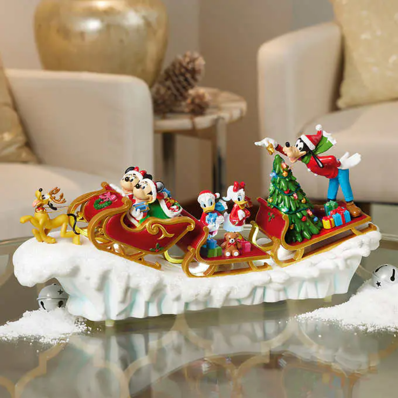 Disney Holiday Sleigh with Lights and Music