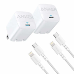ANKER 30W Fast Charging Kit USB-C to Lightning - 2 Pack