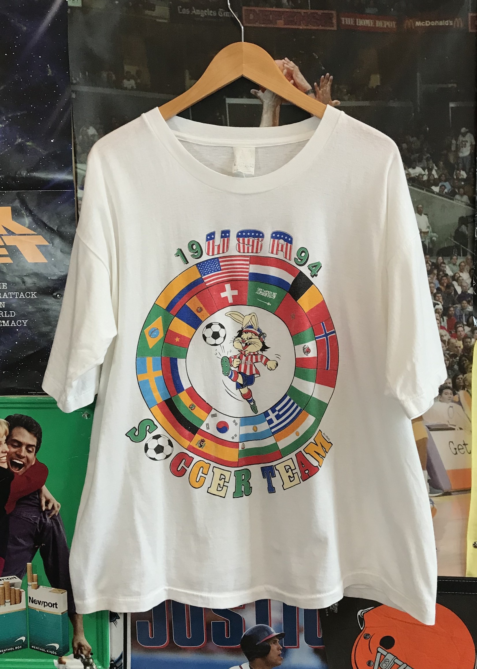 8703 1994 US Soccer Team Tee sz XL