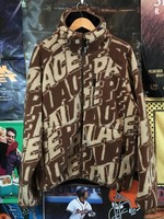 Palace Jacquard Fleece Hooded Jacket sz XL