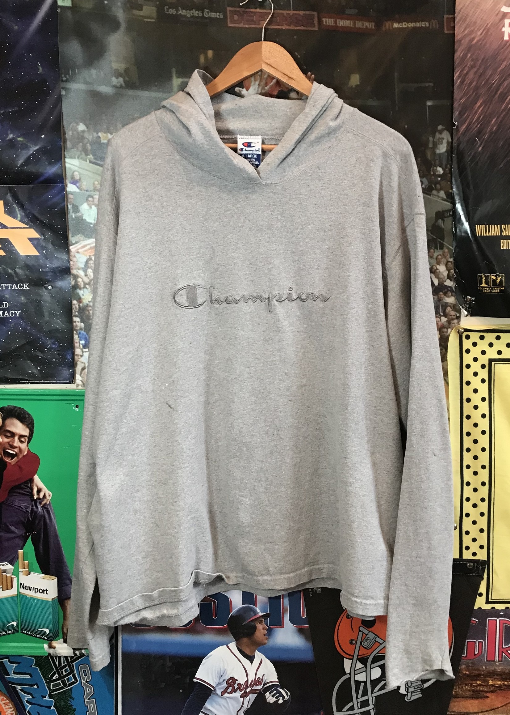 9248	champion hoodie gray sz XL