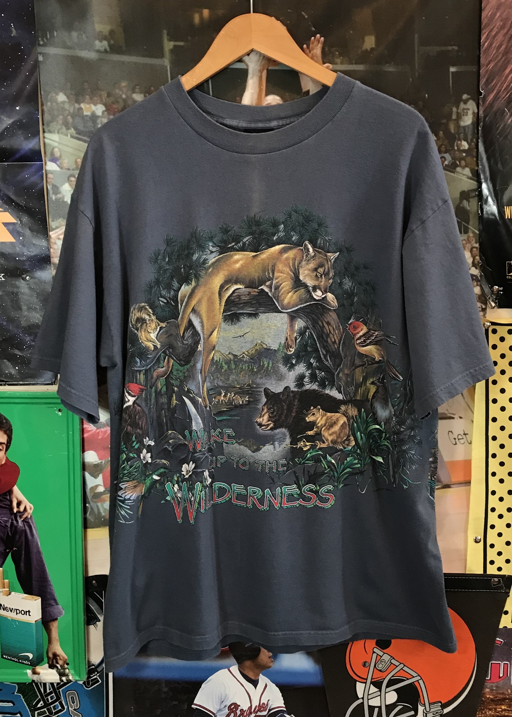 9562	wake up to the wilderness tee sz. XL