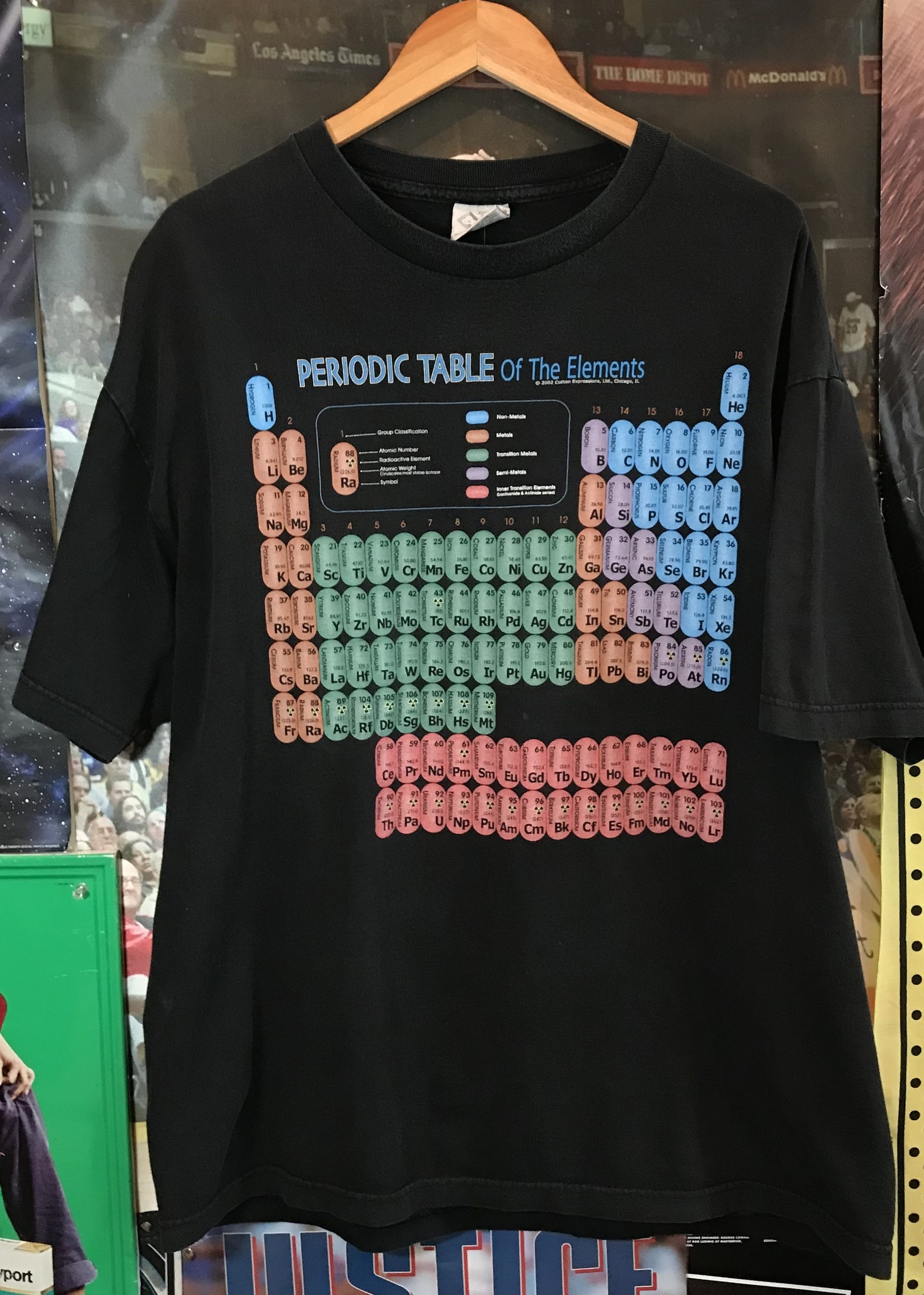9926	periodic table of elements tee sz. XL