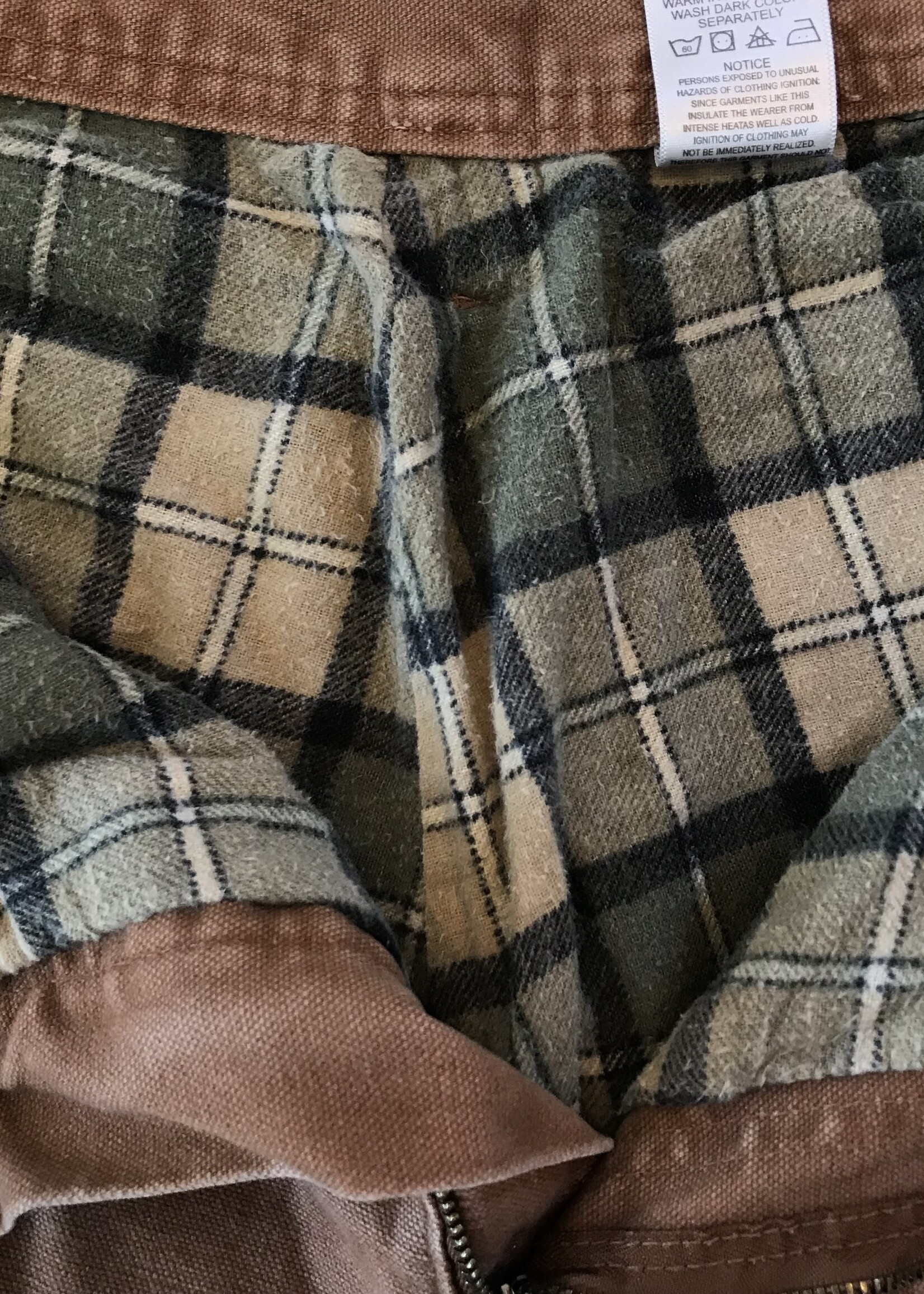 11763	polar king flannel lined pants sz. 36 x 30