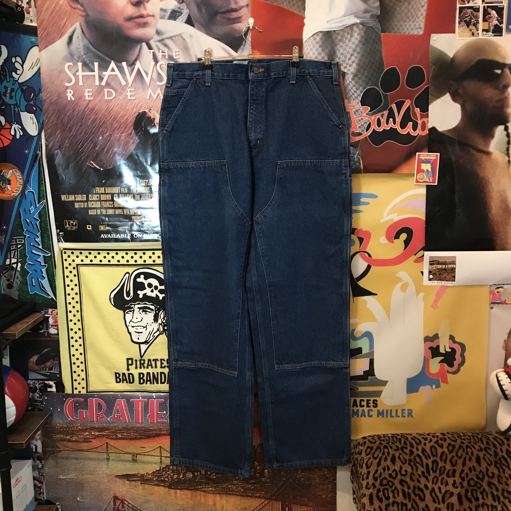 12633	ds carhartt double-knees denim sz 38 x 34