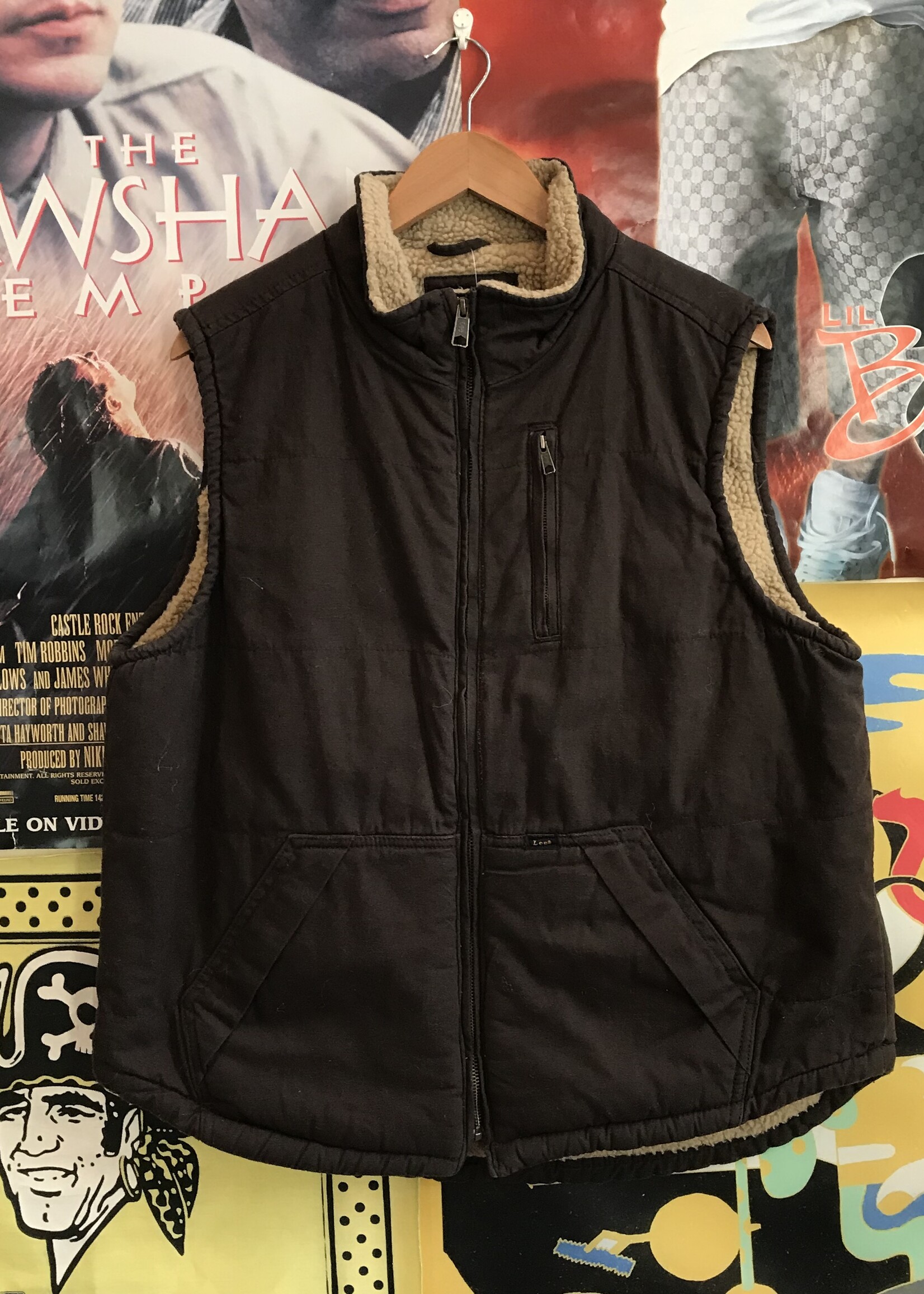 Men's Sherpa Lined Canvas Vest