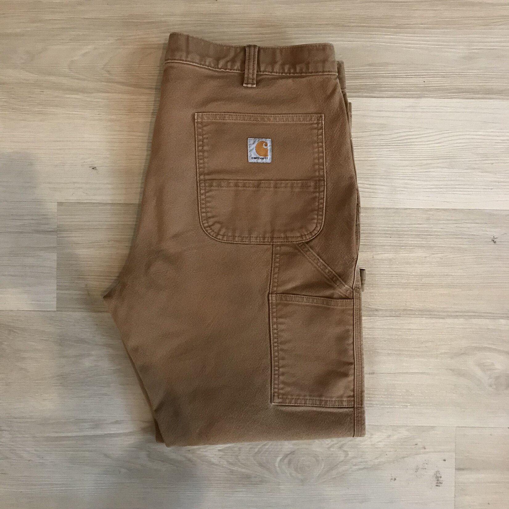 13150	carhartt canvas pants tan sz 38 x 30