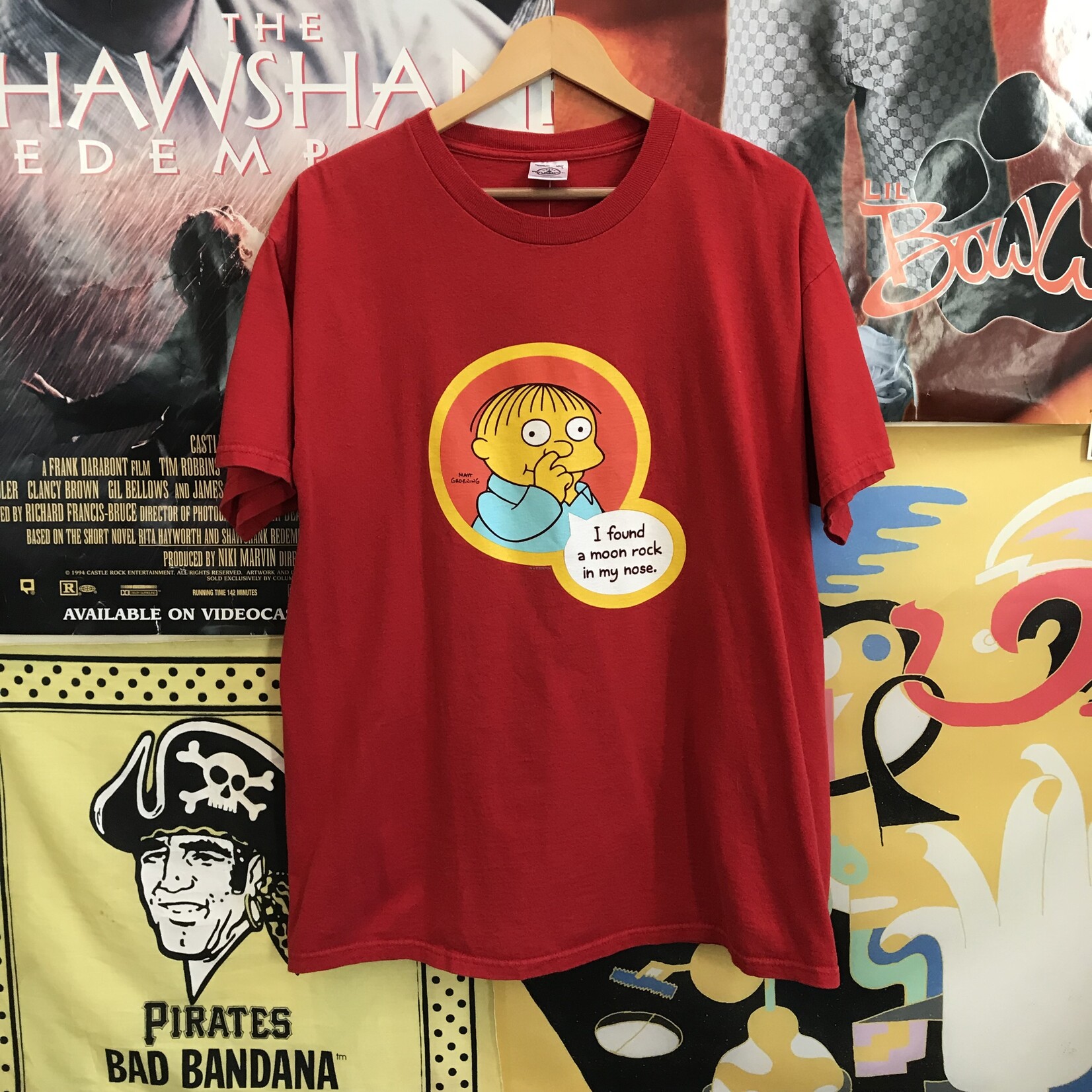 5542	ralph wiggum tee red sz L