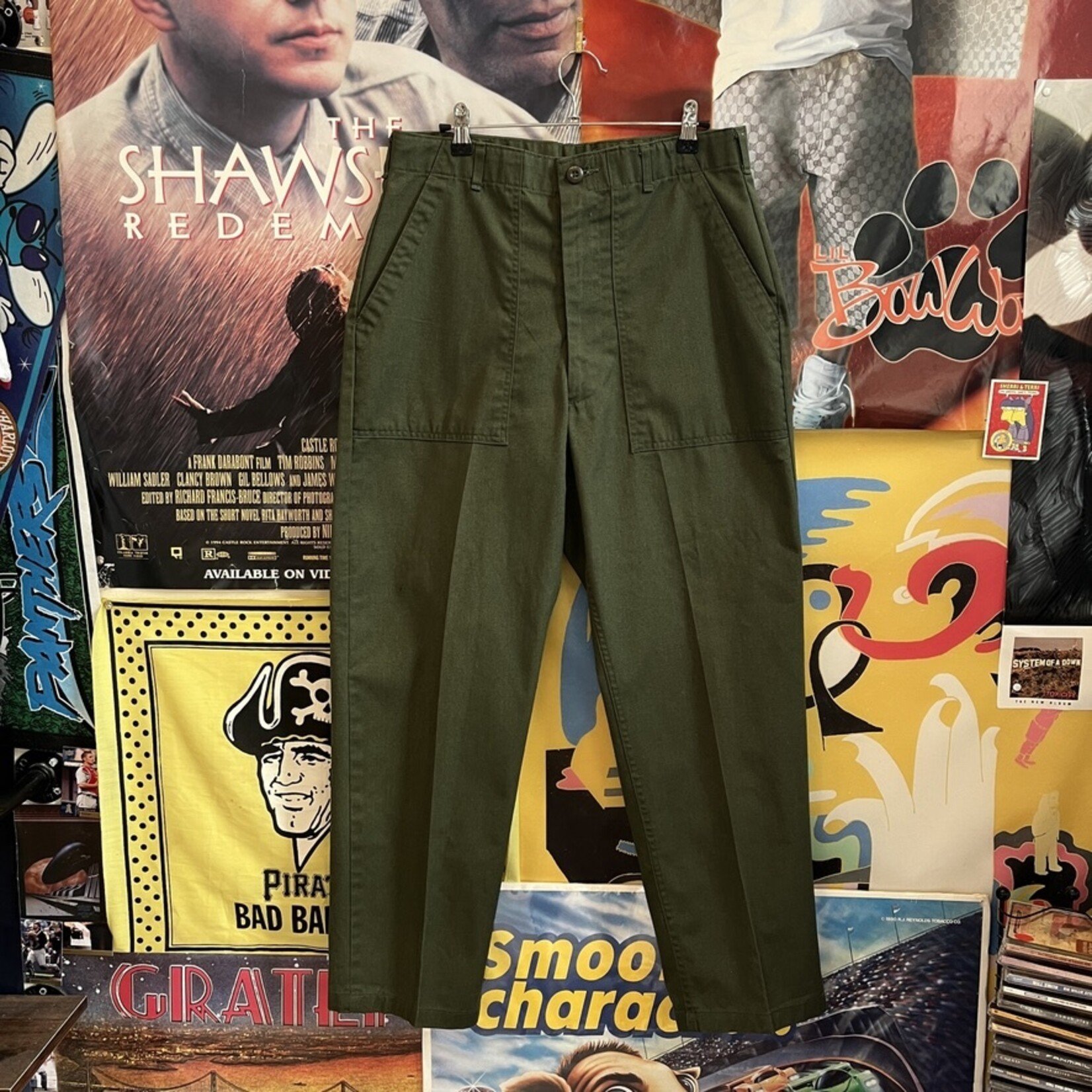 13639	military pants green sz 34 x 29