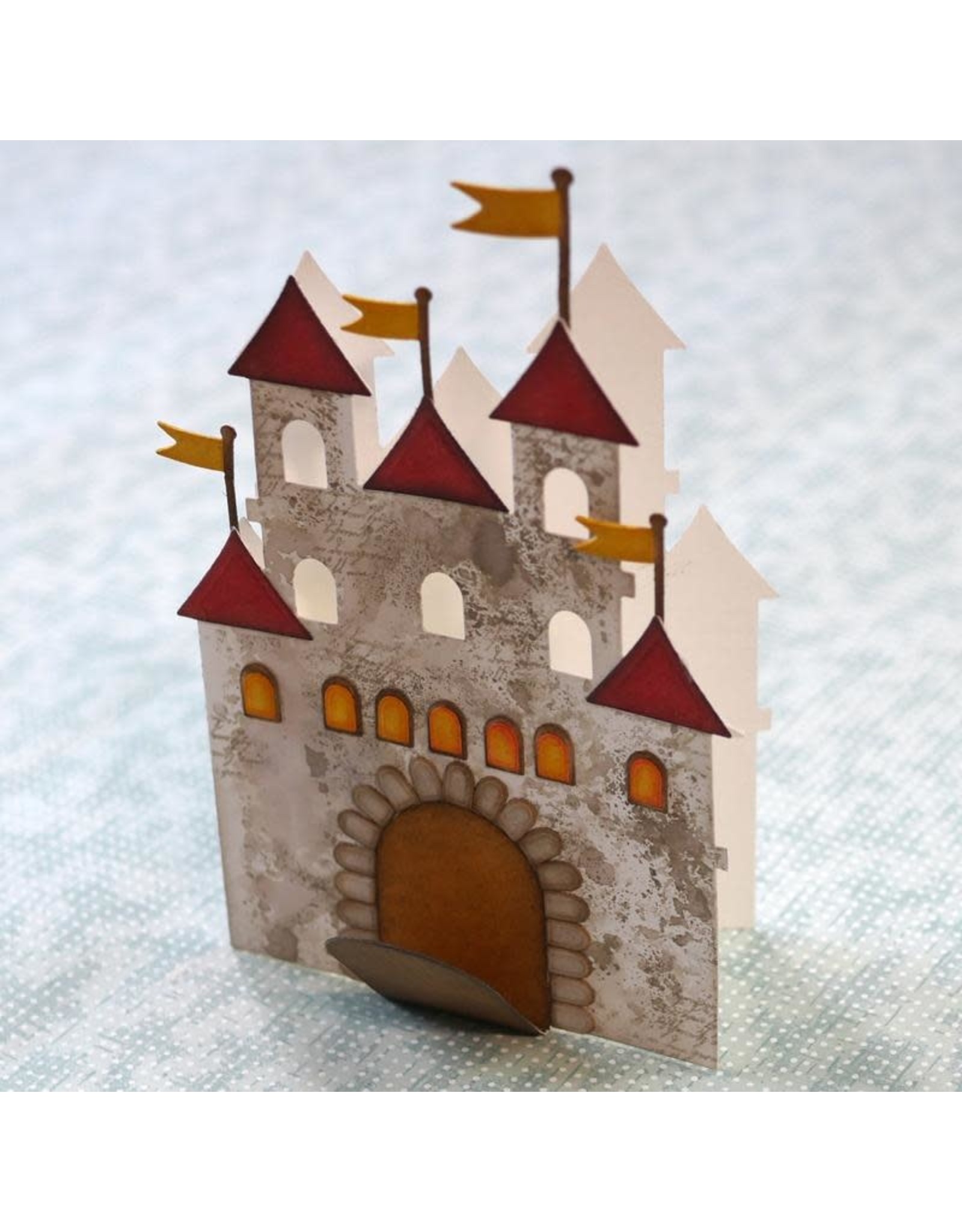 Elizabeth Craft Designs Castle Folding Card