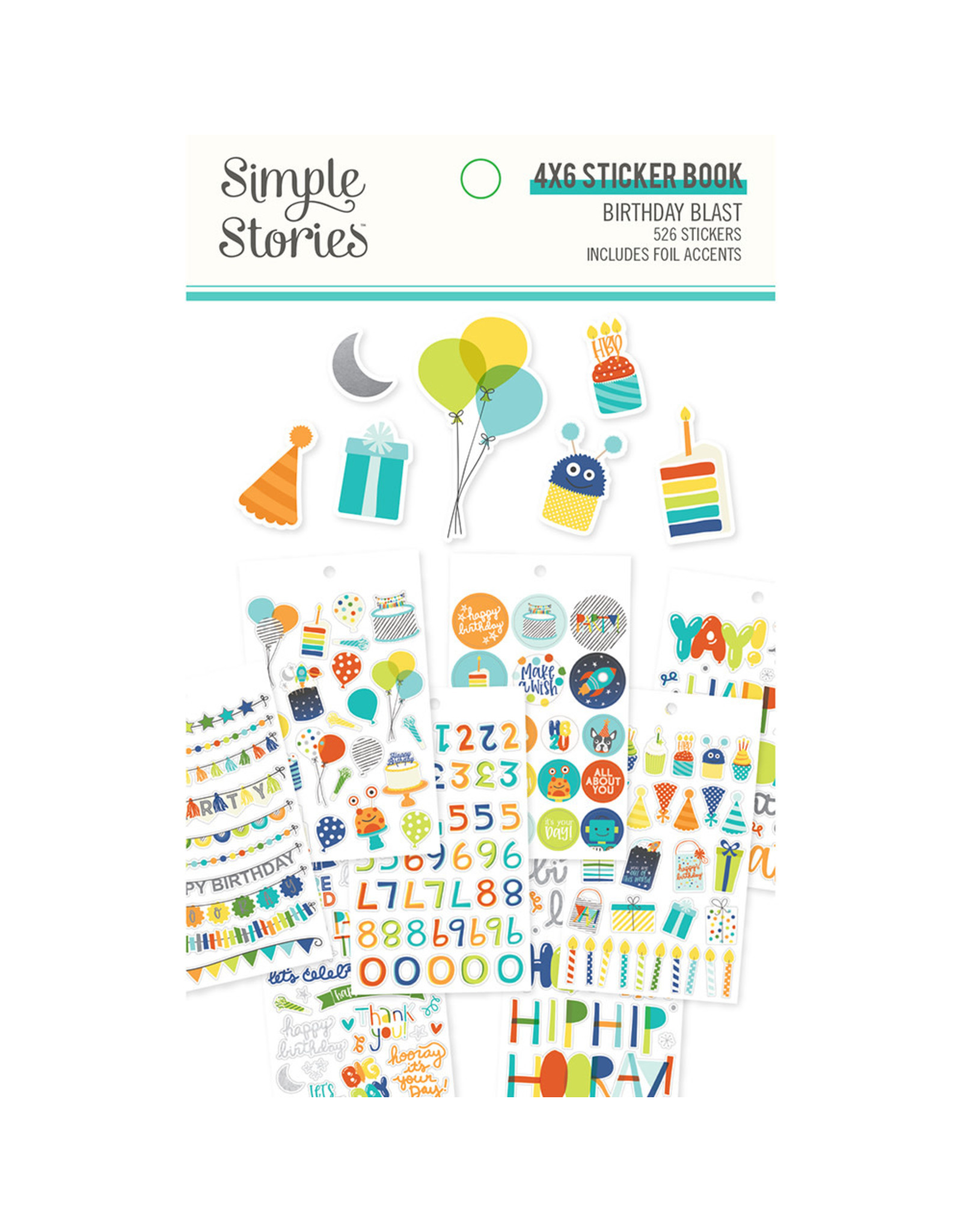 Simple Stories Birthday Blast 4x6 Sticker Book