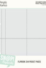 Simple Stories 6X8 SNAP! Flipbook Pages -3x4 Pack Refills