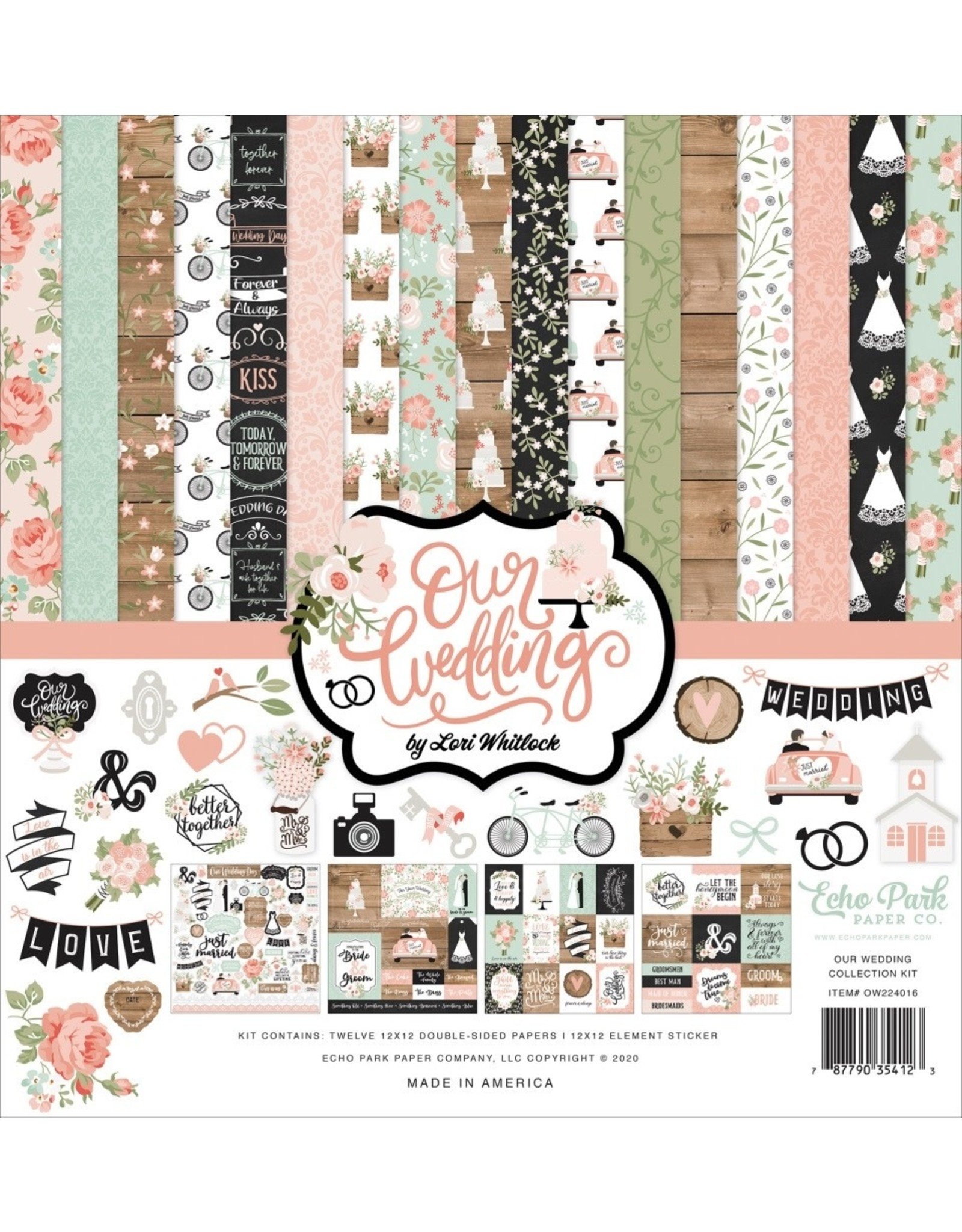 Echo Park 12X12 Collection Kit, Our Wedding