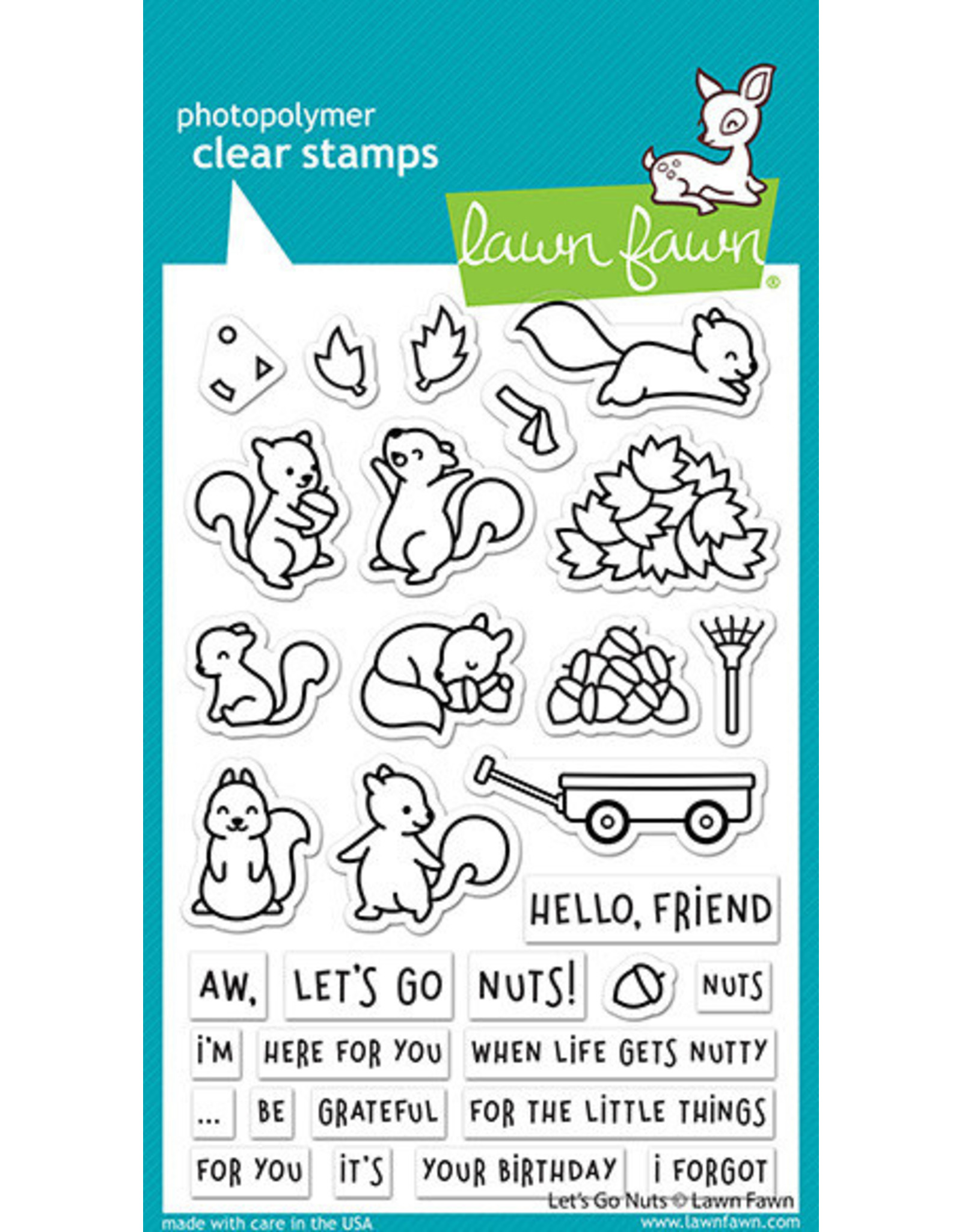 Lawn Fawn Let'S Go Nuts - Clear Stamps