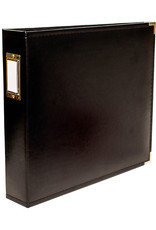 WE R MEMORY KEEPERS We R Classic Leather D Ring Album 12x12- Black