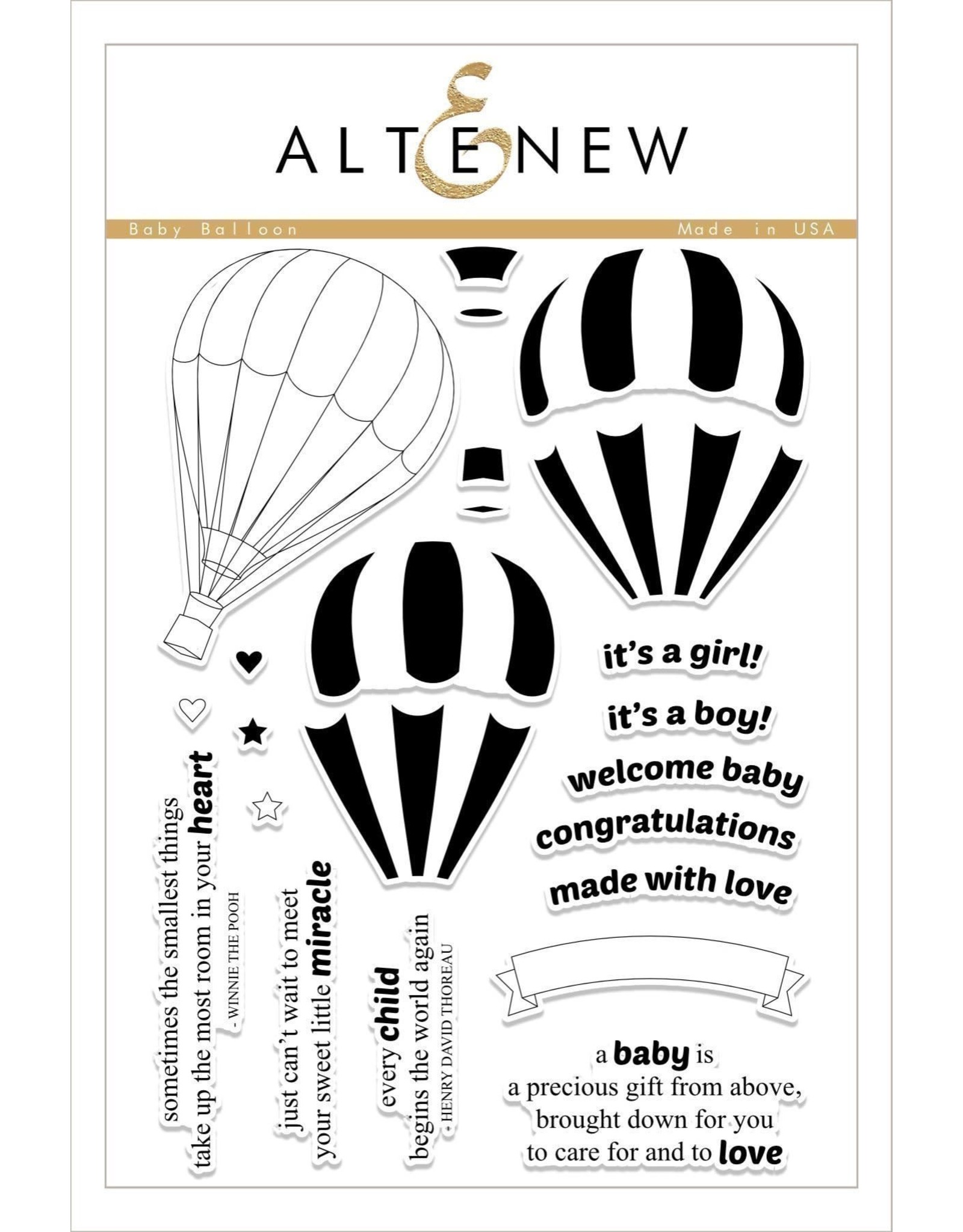 ALTENEW Baby Balloon Stamp & Die Bundle
