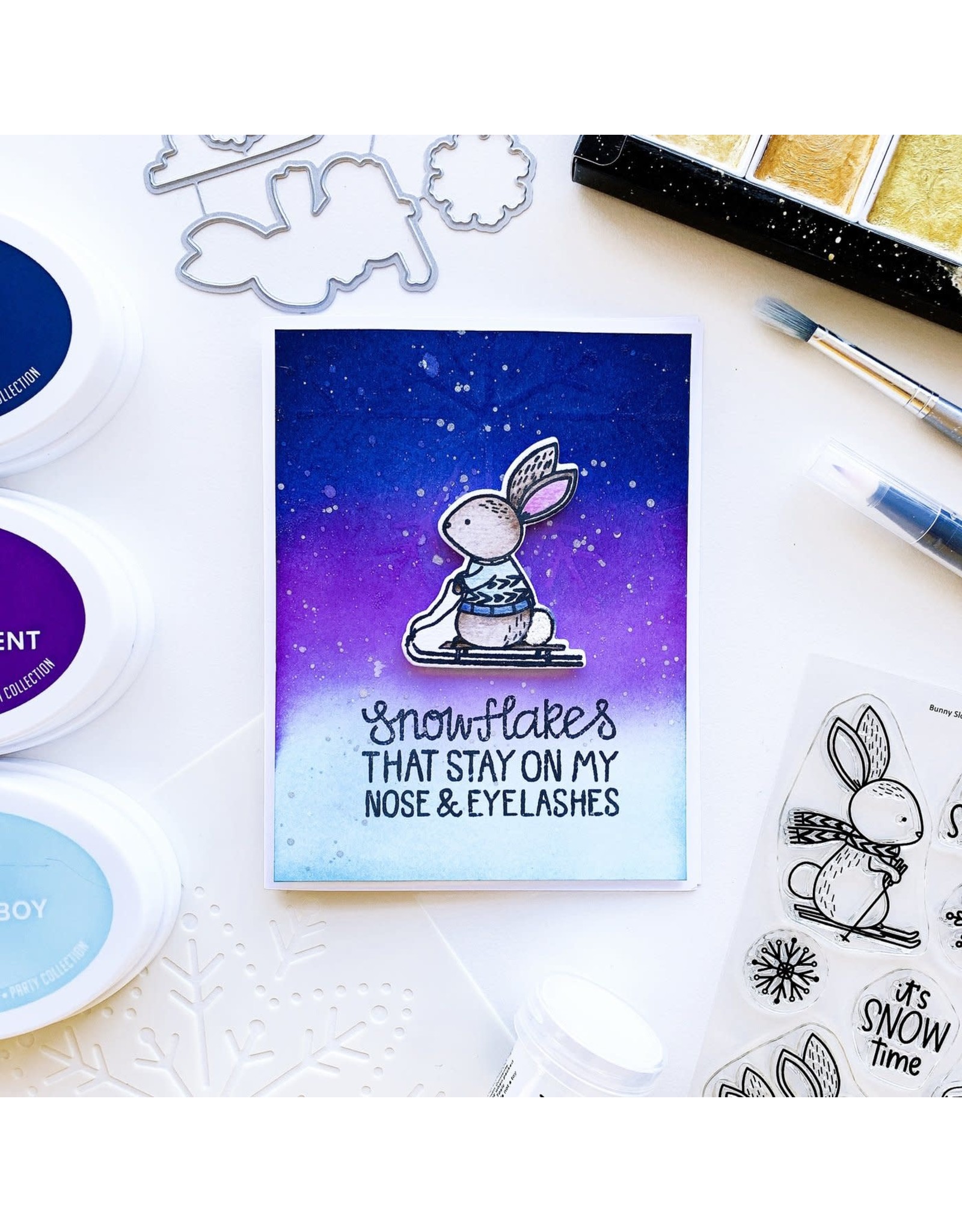 Catherine Pooler Designs Bunny Slopes Stamp Set