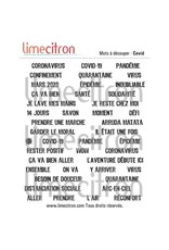 Limecitron Word Sheet - Covid 19 - White