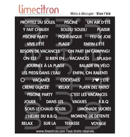 Limecitron Word Sheet - Summer-été - Black