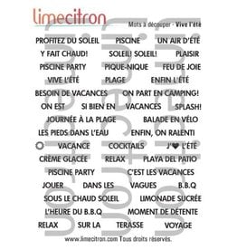 Limecitron Word Sheet - Summer-été - White