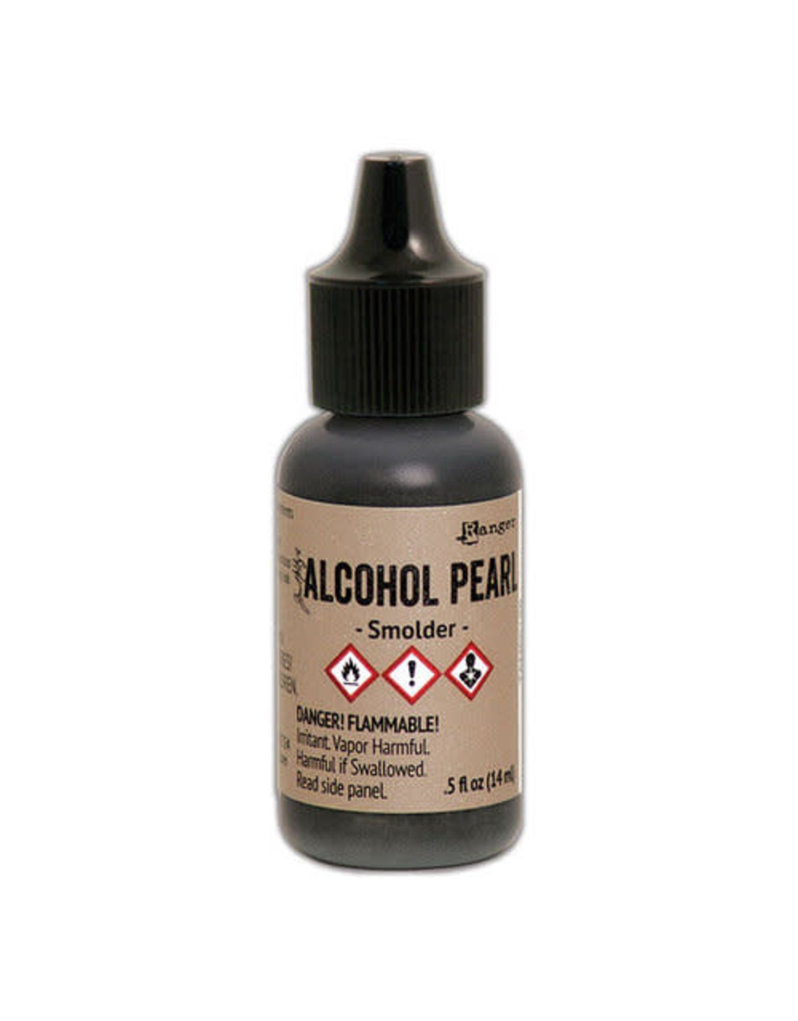 Tim Holtz - Ranger Alcohol Pearl Ink 1/2 oz Smolder