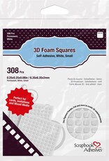 Scrapbook Adhesives 3D Foam Squares - 0.08” - Small White