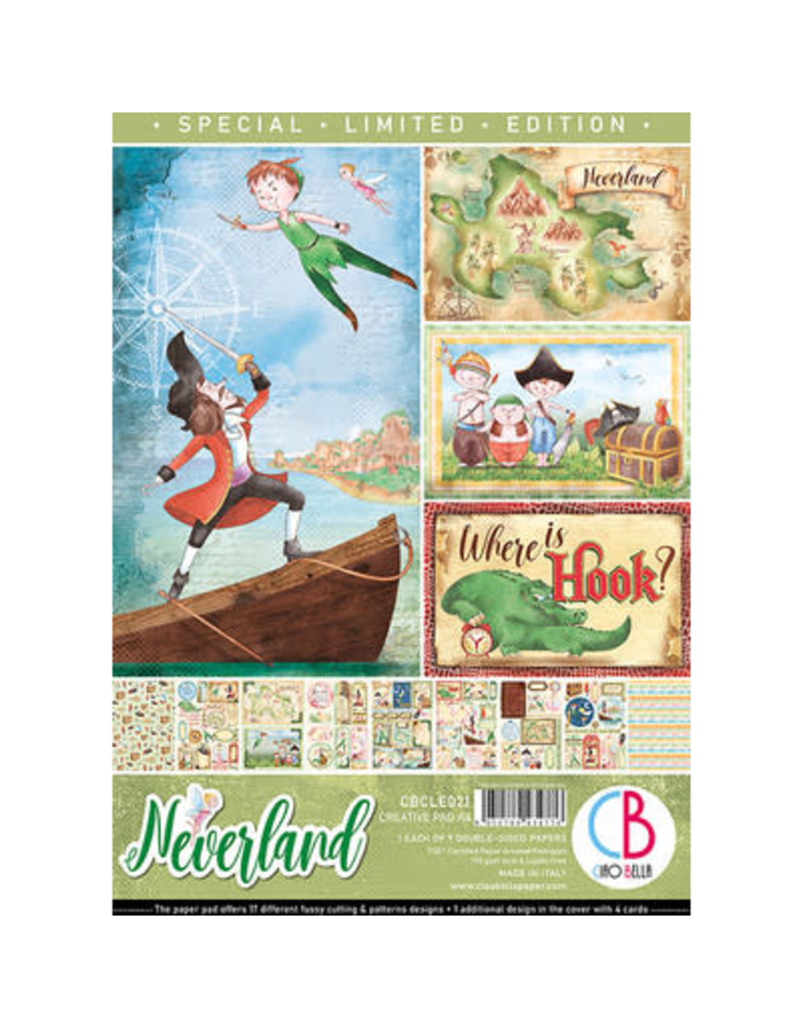 CIAO BELLA A4 Creative Pad, Neverland *Limited Edition*