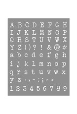 Stamperia Thick Stencil - Alphabet and numbers
