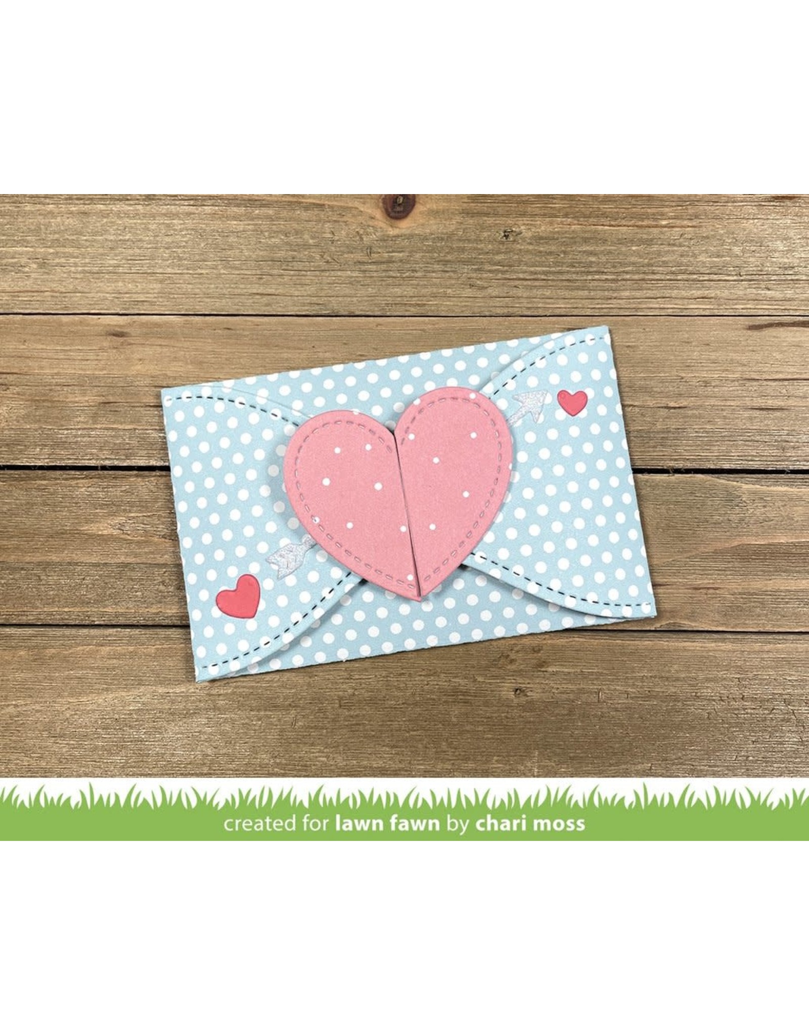 Lawn Fawn Gift Card Heart Envelope - Lawn Cuts