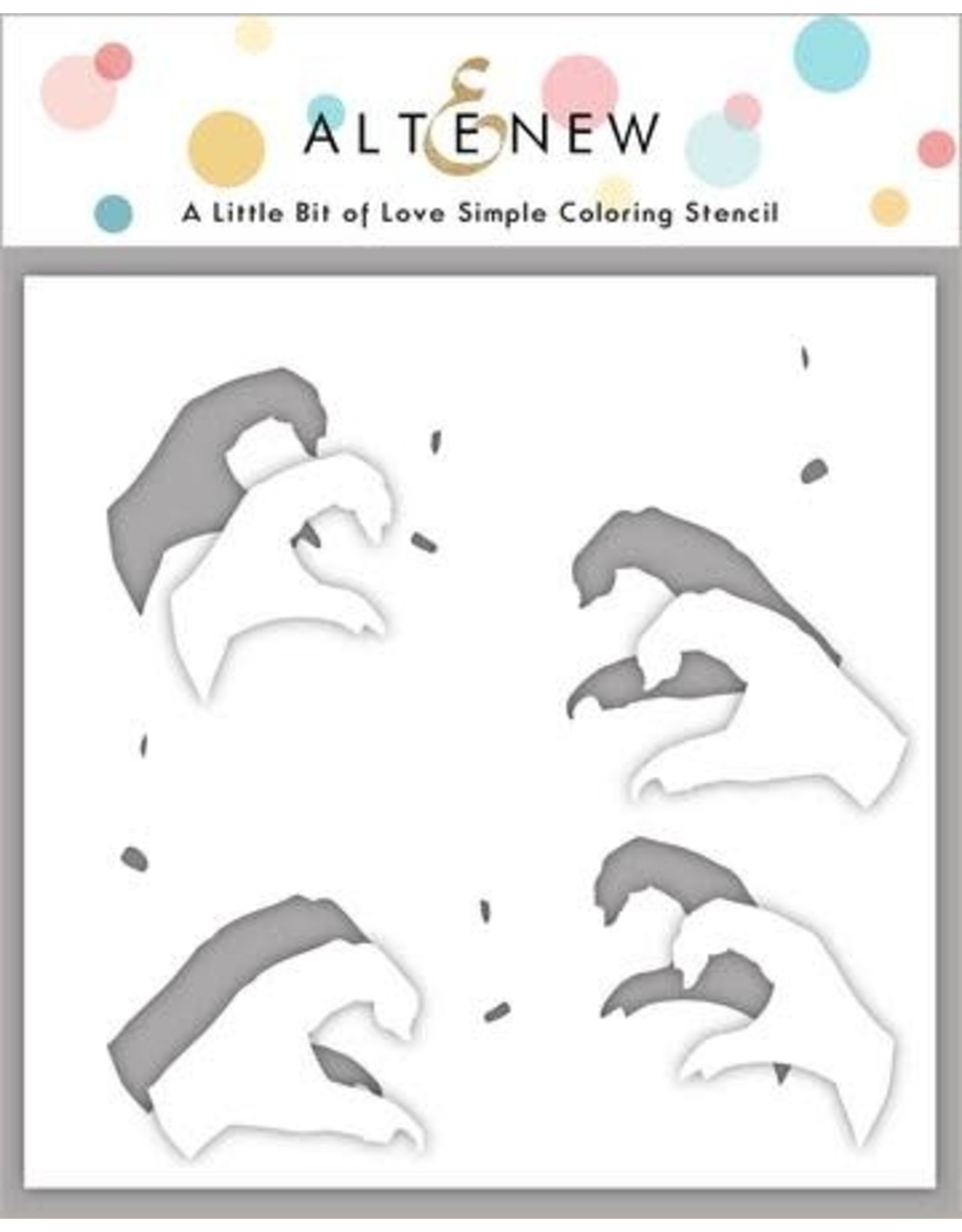 ALTENEW A Little Bit of Love Stamp & Die & Coloring Stencil Bundle